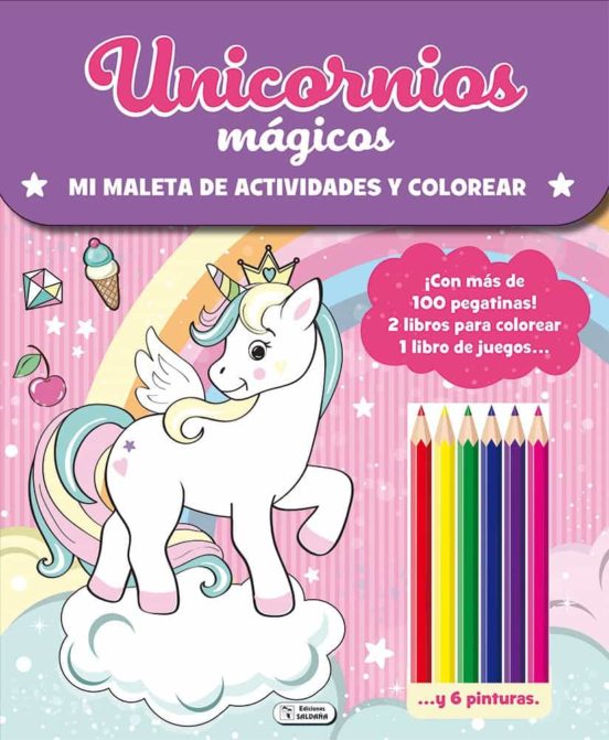 UNICORNIOS MAGICOS MI MALETA DE ACTIVIDADES Y COLOREAR