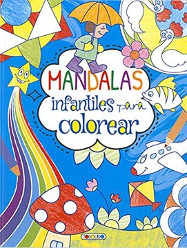 MANDALAS INFANTILES PARA COLOREAR AZUL