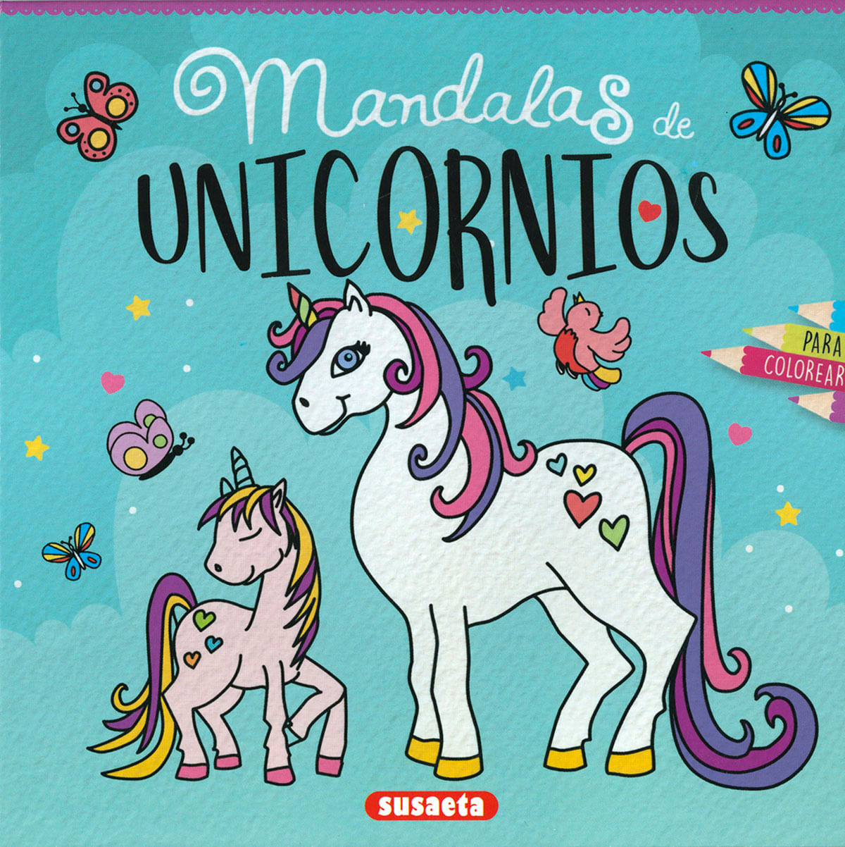MANDALAS DE UNICORNIOS PARA COLOREARA AZUL