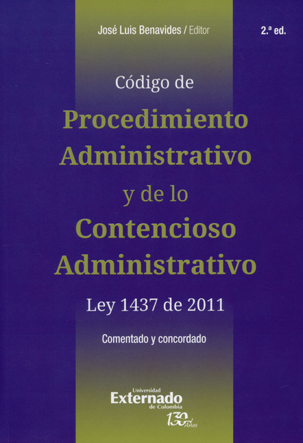 CODIGO DE PROCEDIMIENTO ADMINISTRATIVO Y DE LO CONTENCIOSO ADMINISTRATIVO
