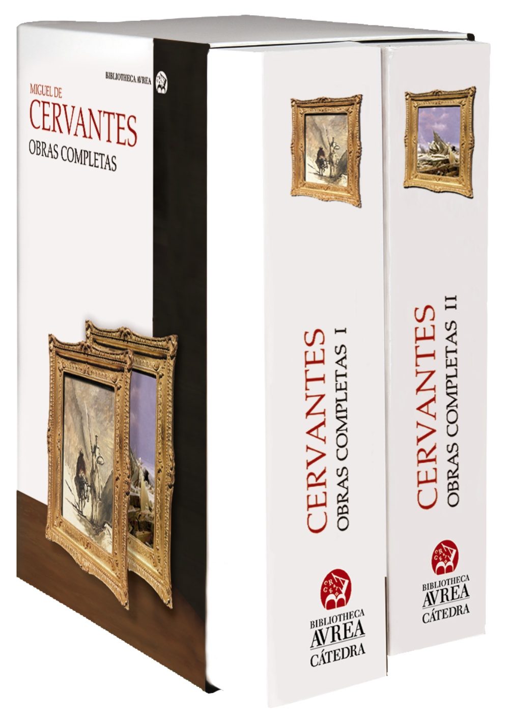 OBRAS COMPLETAS CERVANTES VOLUMEN I Y II ESTUCHE