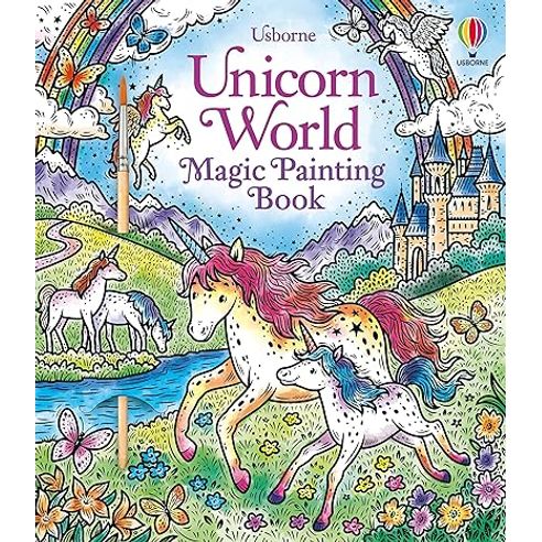 UNICORN WORLD MAGIC PAINTING BOOK CON PINCEL