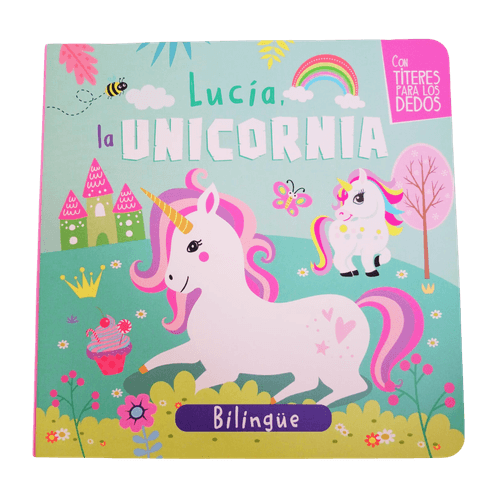 LUCIA LA UNICORNIA CON 4 TITERES PARA LOS DEDOS