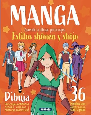 MANGA APRENDO A DIBUJAR PERSONAJES ESTILOS SHONEN Y SHOJO