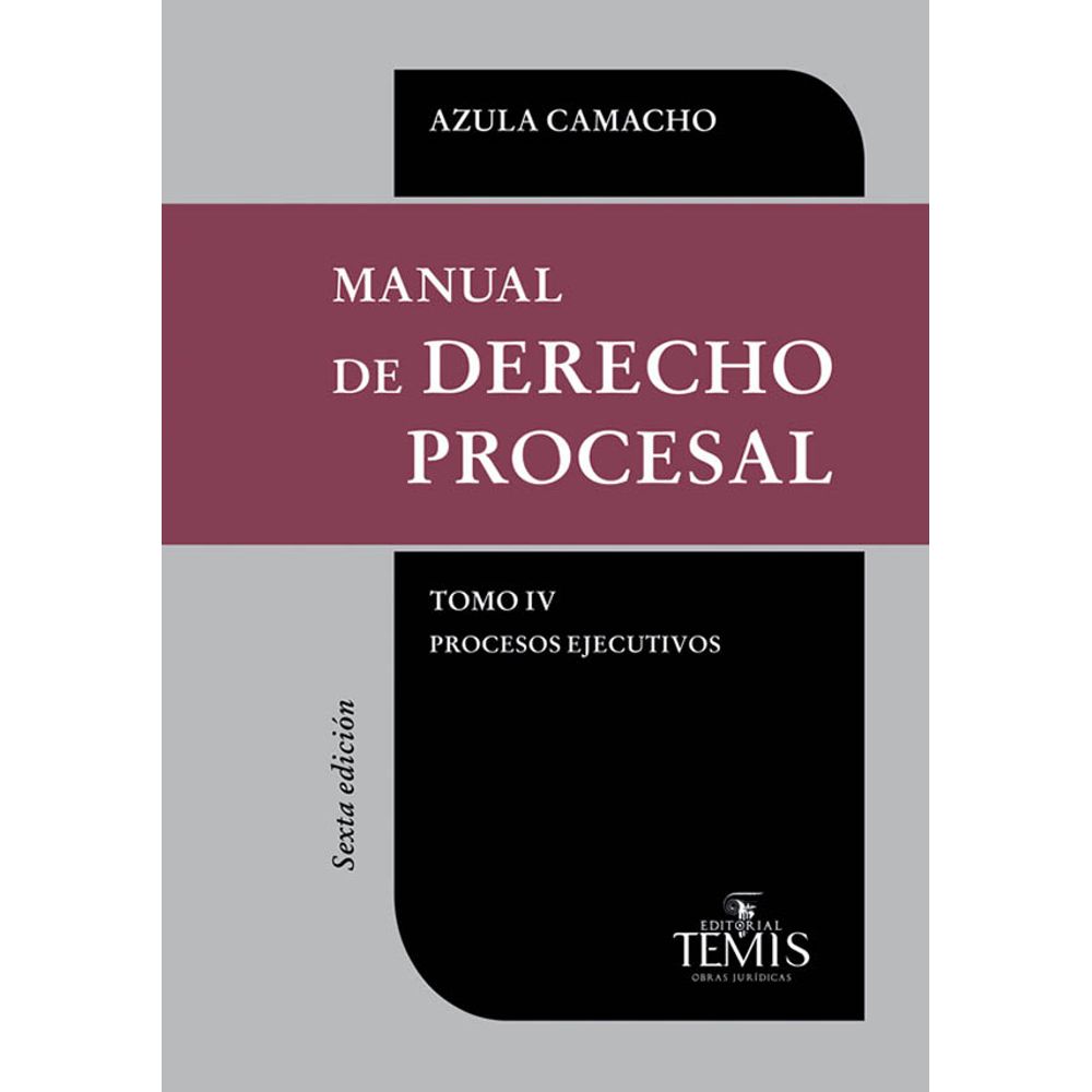 MANUAL DE DERECHO PROCESAL TOMO IV - Librerialerner