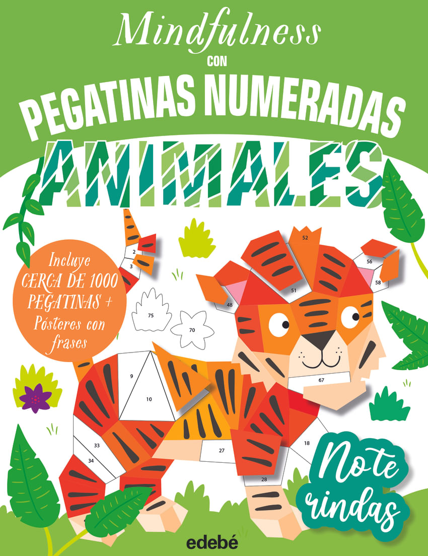 MINDFULNESS con pegatinas numeradas: ANIMALES